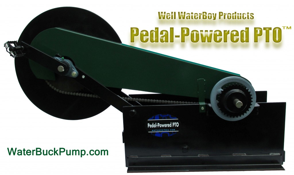 Well WaterBoy Products, Pedal Powered PTO, WaterBuck Pump