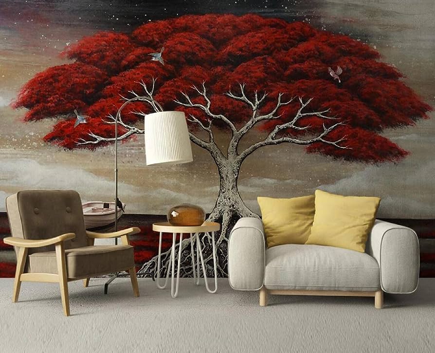 3D Oil Painted Mural Wallpaper