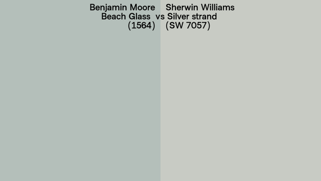 Benjamin Moore Beach Glass v/s Sherwin Williams Silver Strand