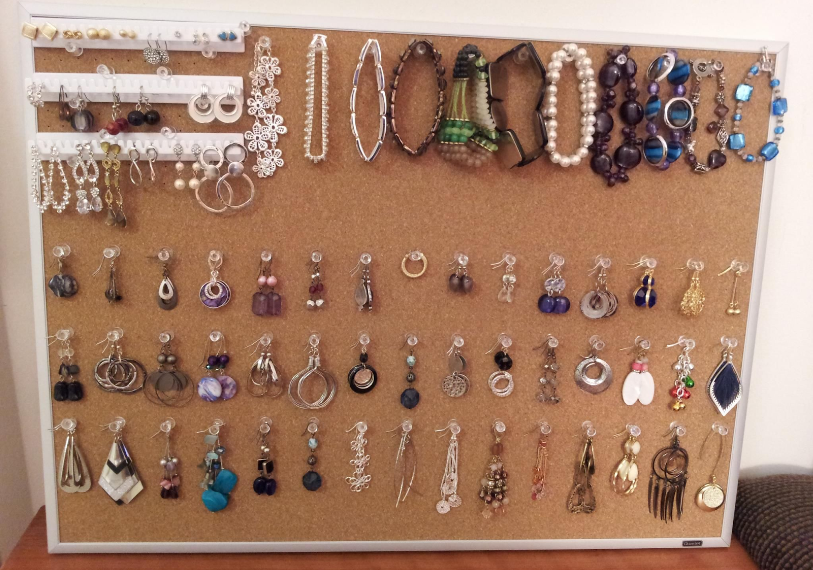 Corkboard Earring Holder