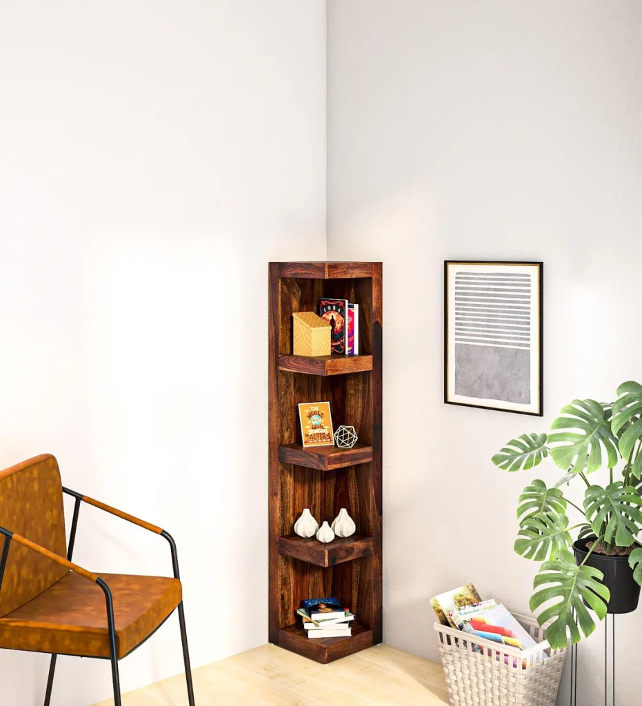 Corner Bookshelf