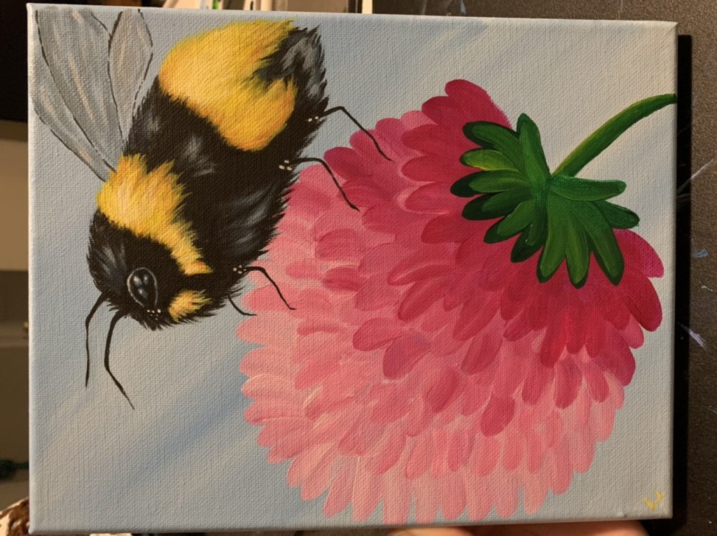 Cute Flowers and Bees
