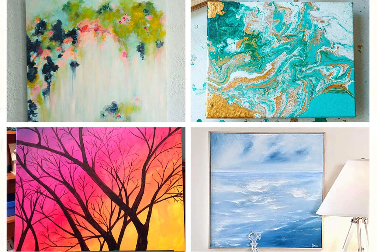 21 Easy Canvas Painting Ideas To Kickstart Your Artistic Journey 