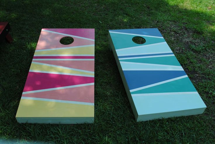 Geometric Style Cornhole Boards