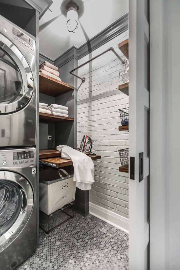 Industrial Chic Utility Room Ideas Small Laundry