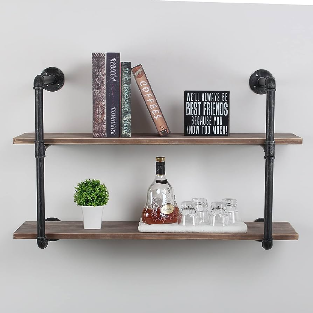 Lead Pipe Shelves