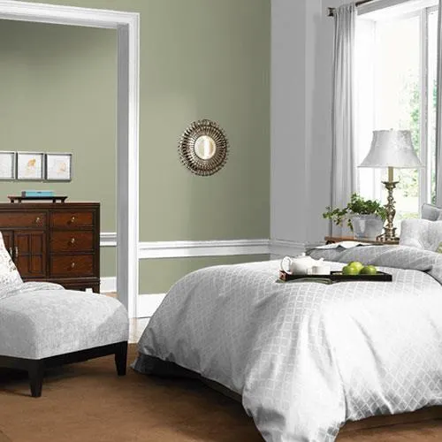 Olive Sprig Green Gray Paint