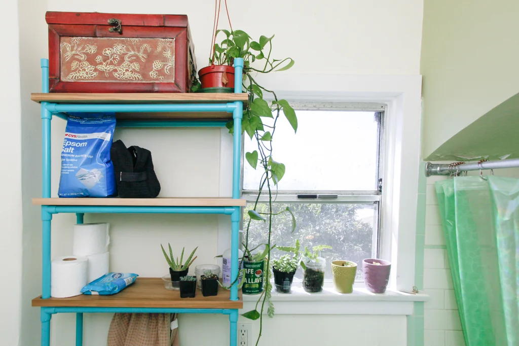 PVC Pipe Shelves