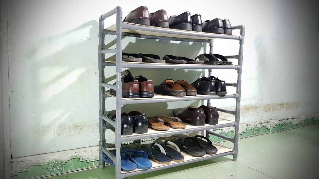 PVC Pipe Shoe Rack