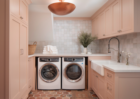 Pastel Tone Laundry Room