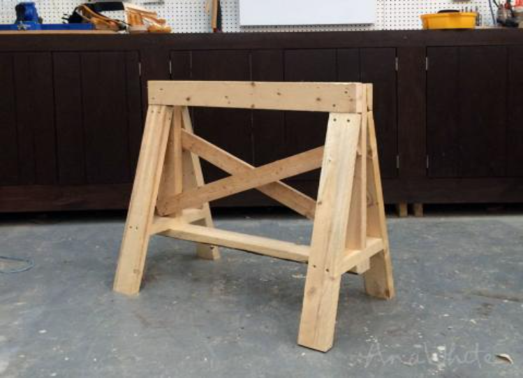 Sawhorse Lumber Rack