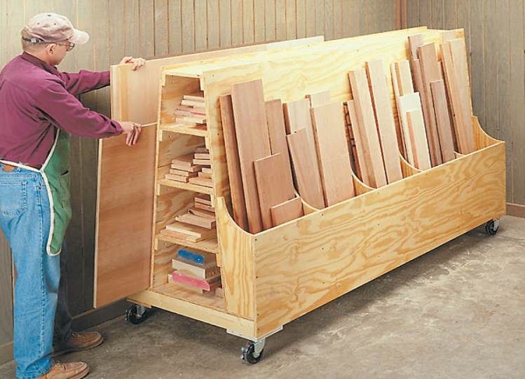 Scrap Wood Storage Rack