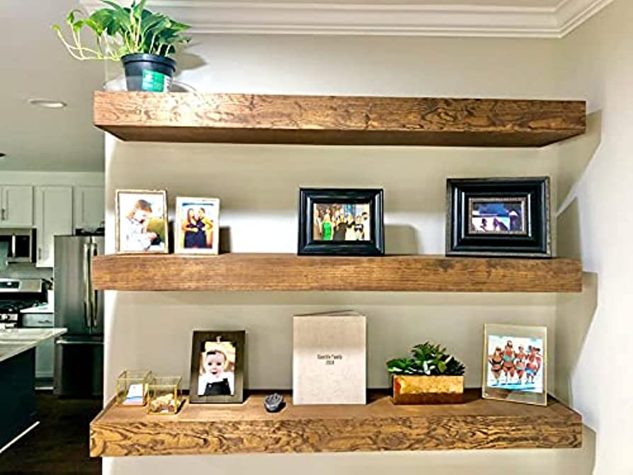 Simple Wall-Mounted Shelves