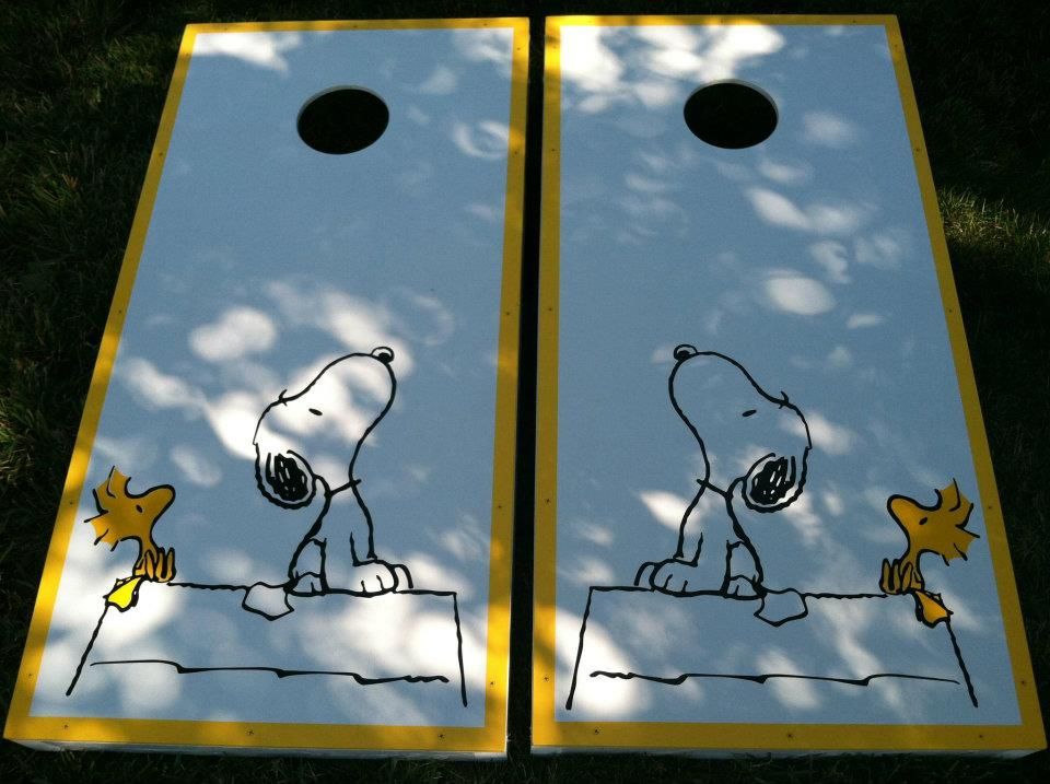 Snoopy Theme Cornhole Boards