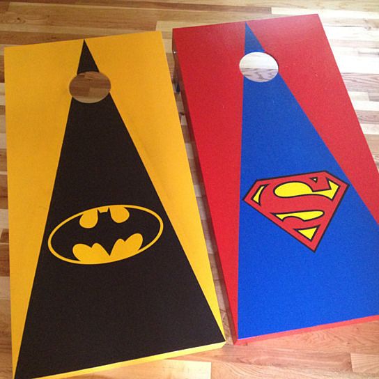 Superhero Theme Cornhole Boards