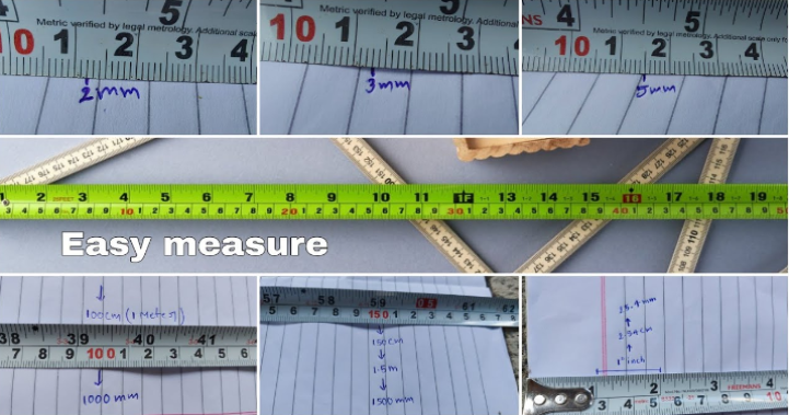 how to read a tape measure in mm