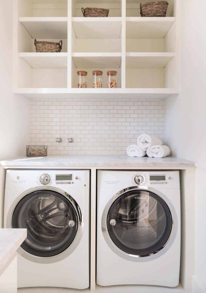 Utility Room Ideas Small Built-In Cubbies