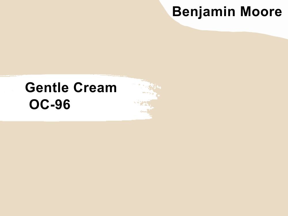 What is the LRV of Benjamin Moore’s Gentle Cream