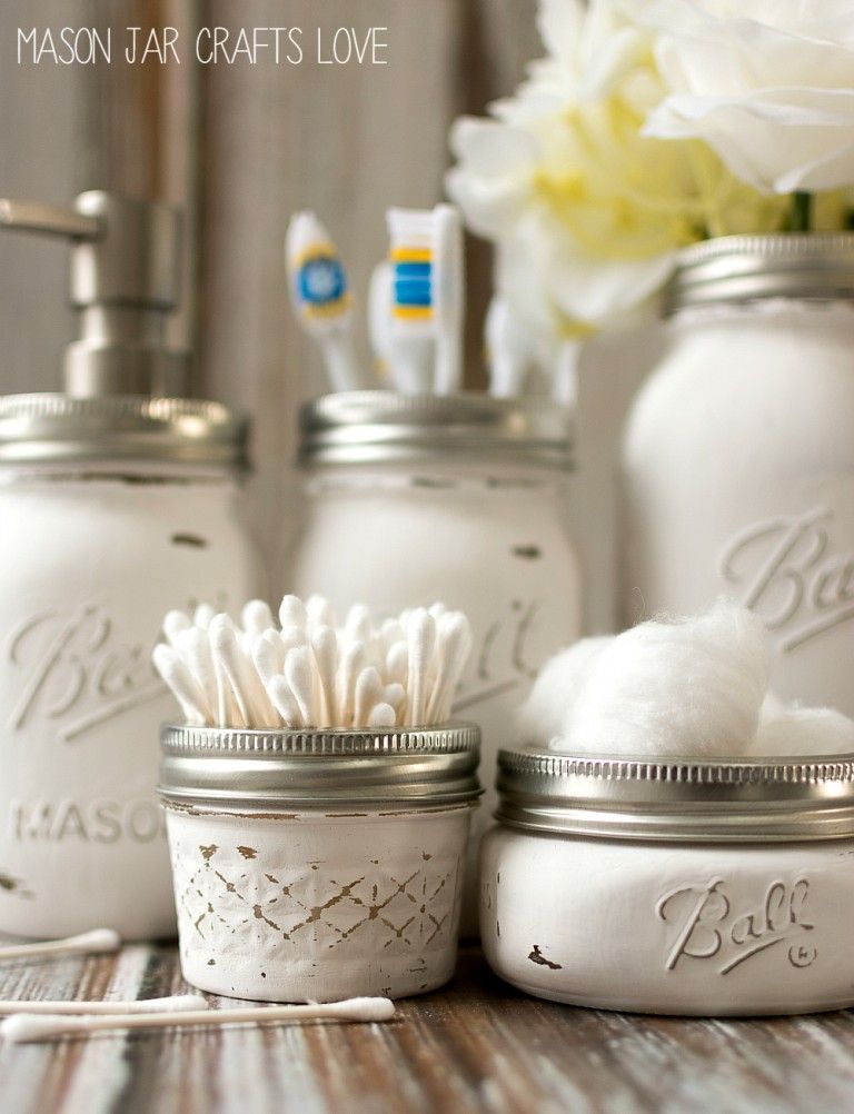 Floating Mason Jar Shelves