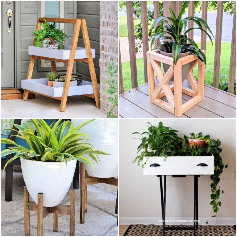 17 Amazing Plant Stand Ideas to Feel Closer to the Nature DIY Tiered Plant Stand